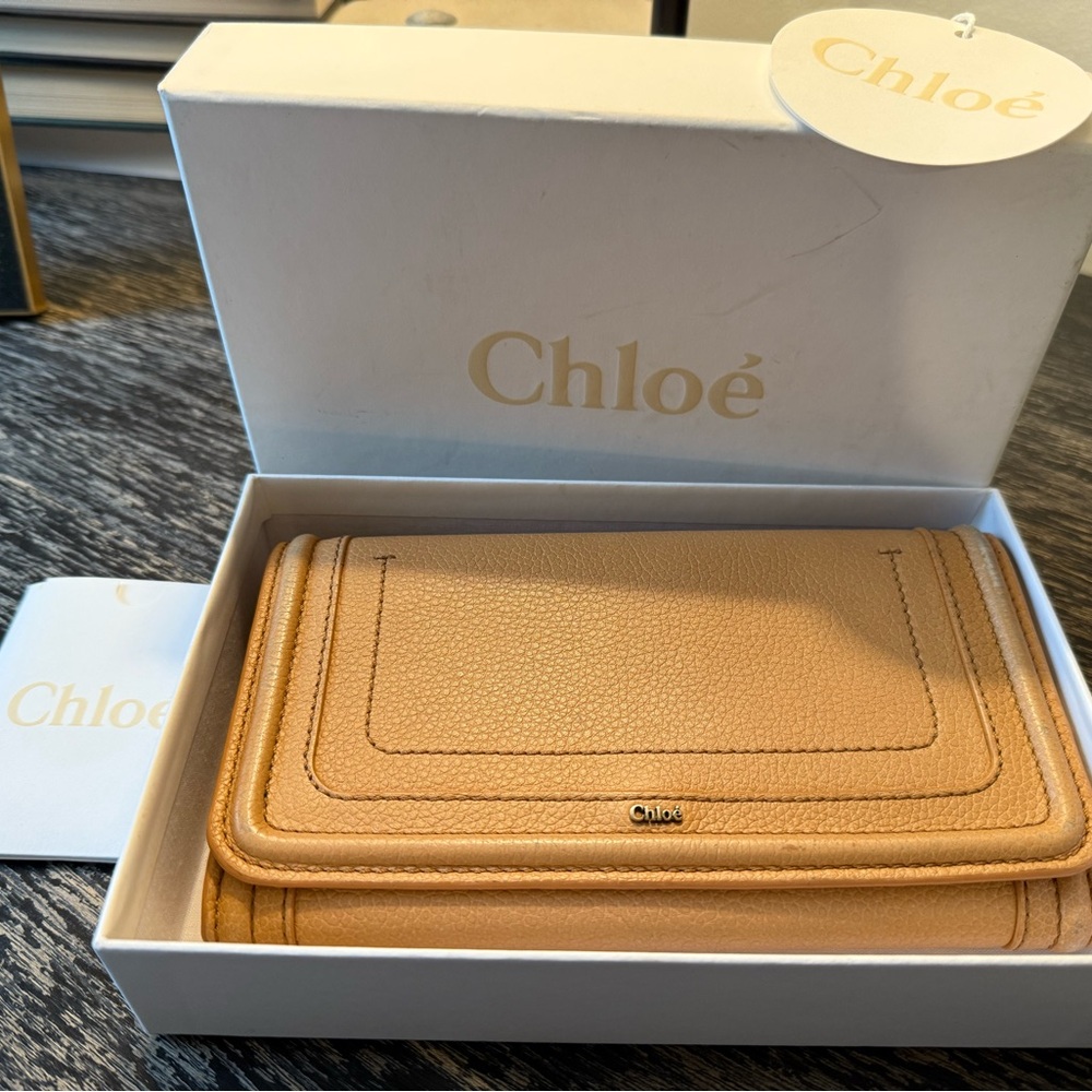 ***SOLD***Chloe Tan Leather Wallet